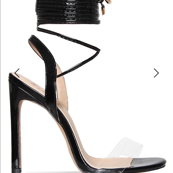 Black/Clear Heels - Picture 2 of 4